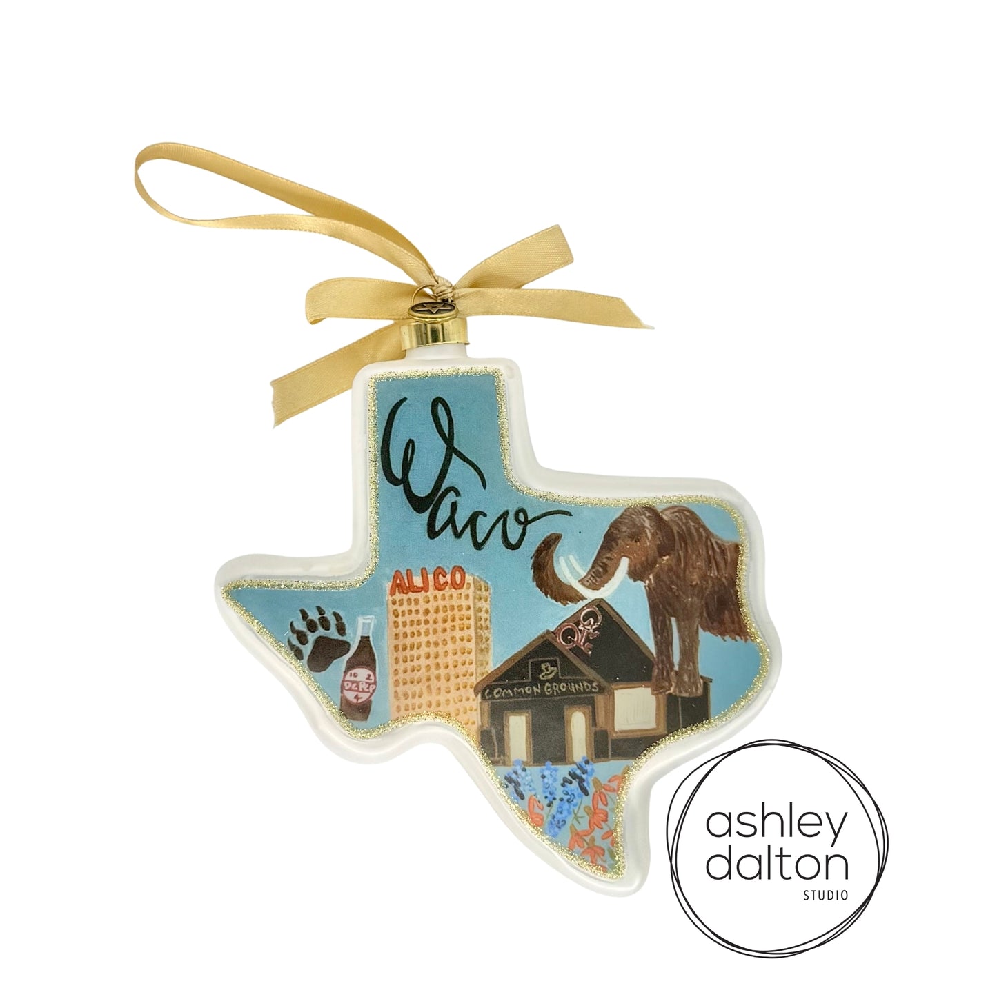 Waco Special Edition by Ashley Dalton 2025 Texan Christmas Ornament