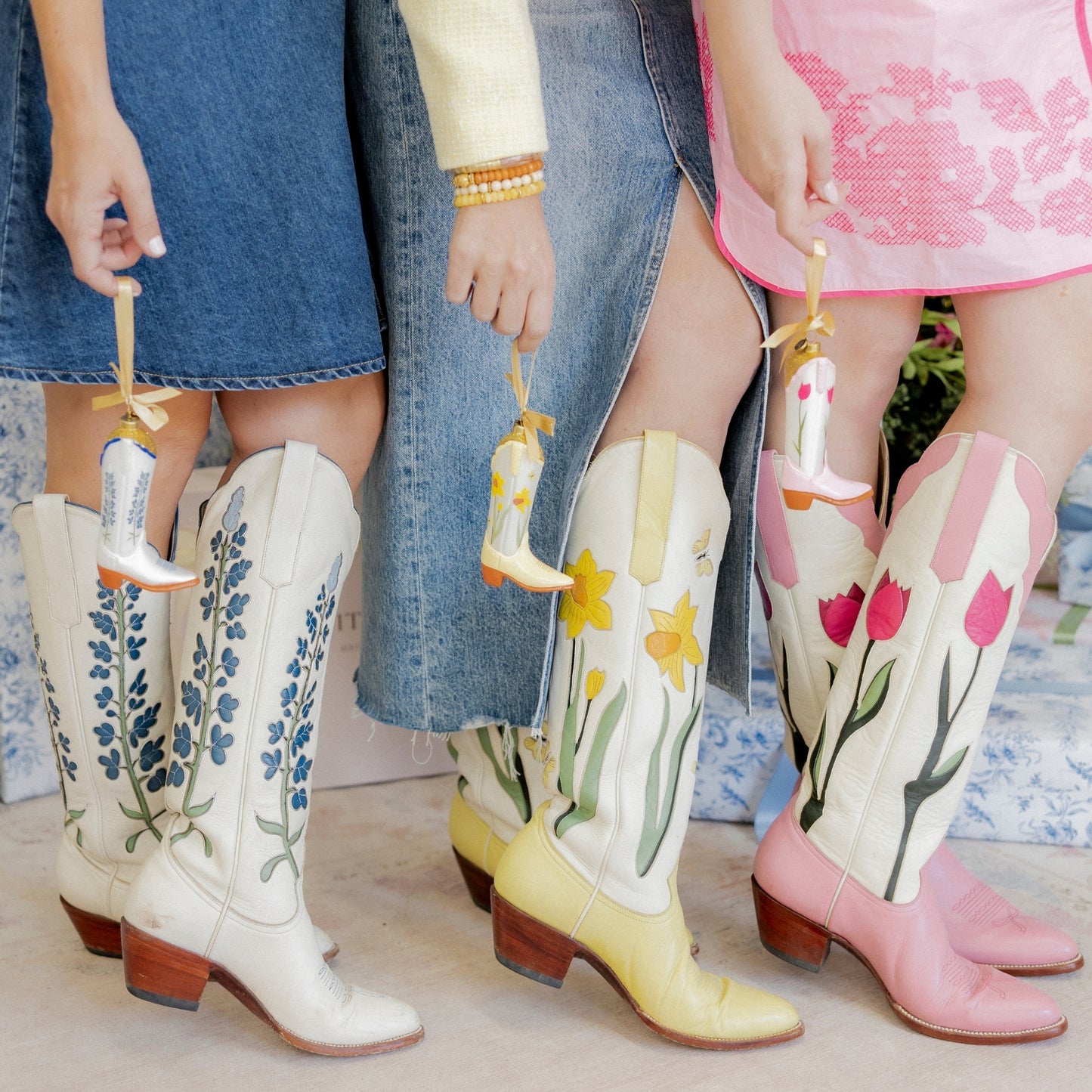 Texan Christmas 2025 Petite Paloma Maes Daffodil Boot designed by Catherine Cartie