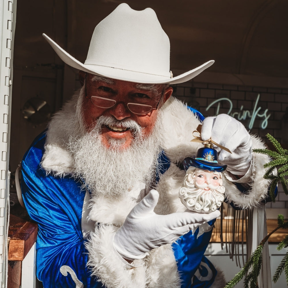 Cowboy Santa 2025 Edition Texan Christmas Ornament