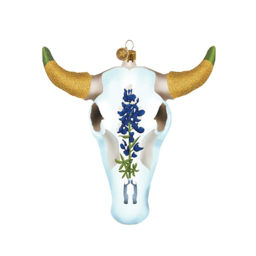 Steer Head Skull 2025 Texan Christmas Ornament