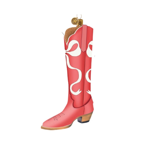 Texan Christmas 2025 Petite Paloma Claire Red Bow Boot