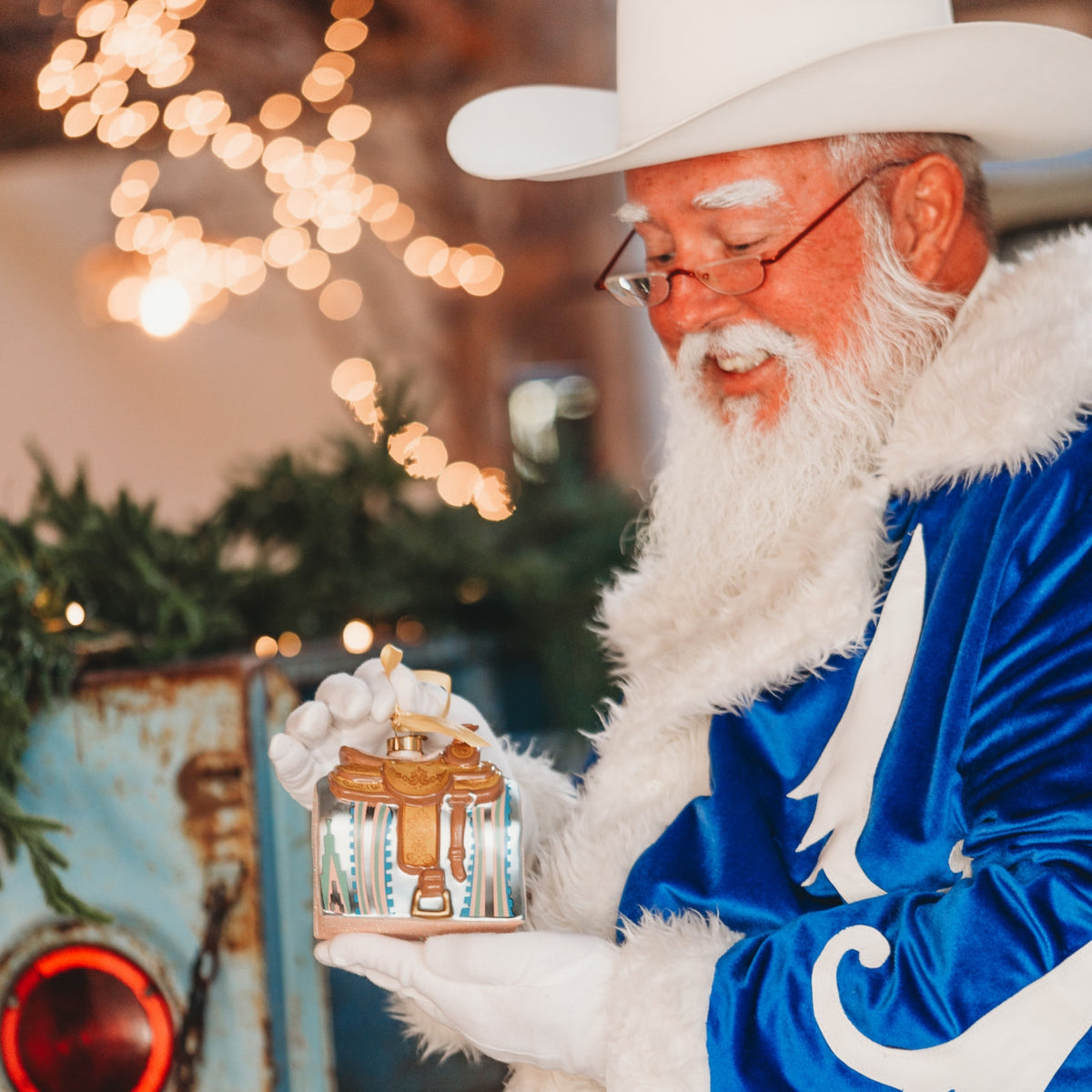 Western Saddle Blown Glass Texas Christmas Ornament | Texan Christmas 2026 Edition