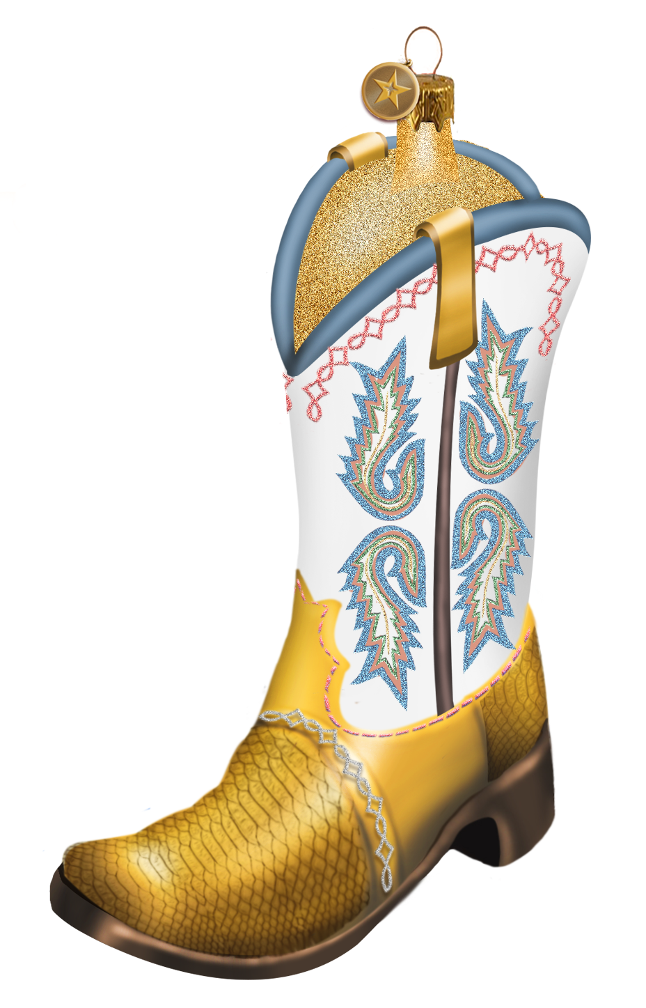 WHOLESALE ONLY 2024 Classic Boot Christmas Ornament