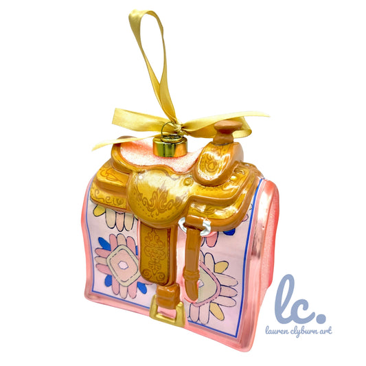 Lauren Clyburn Saddle 2025 Texan Christmas Ornament