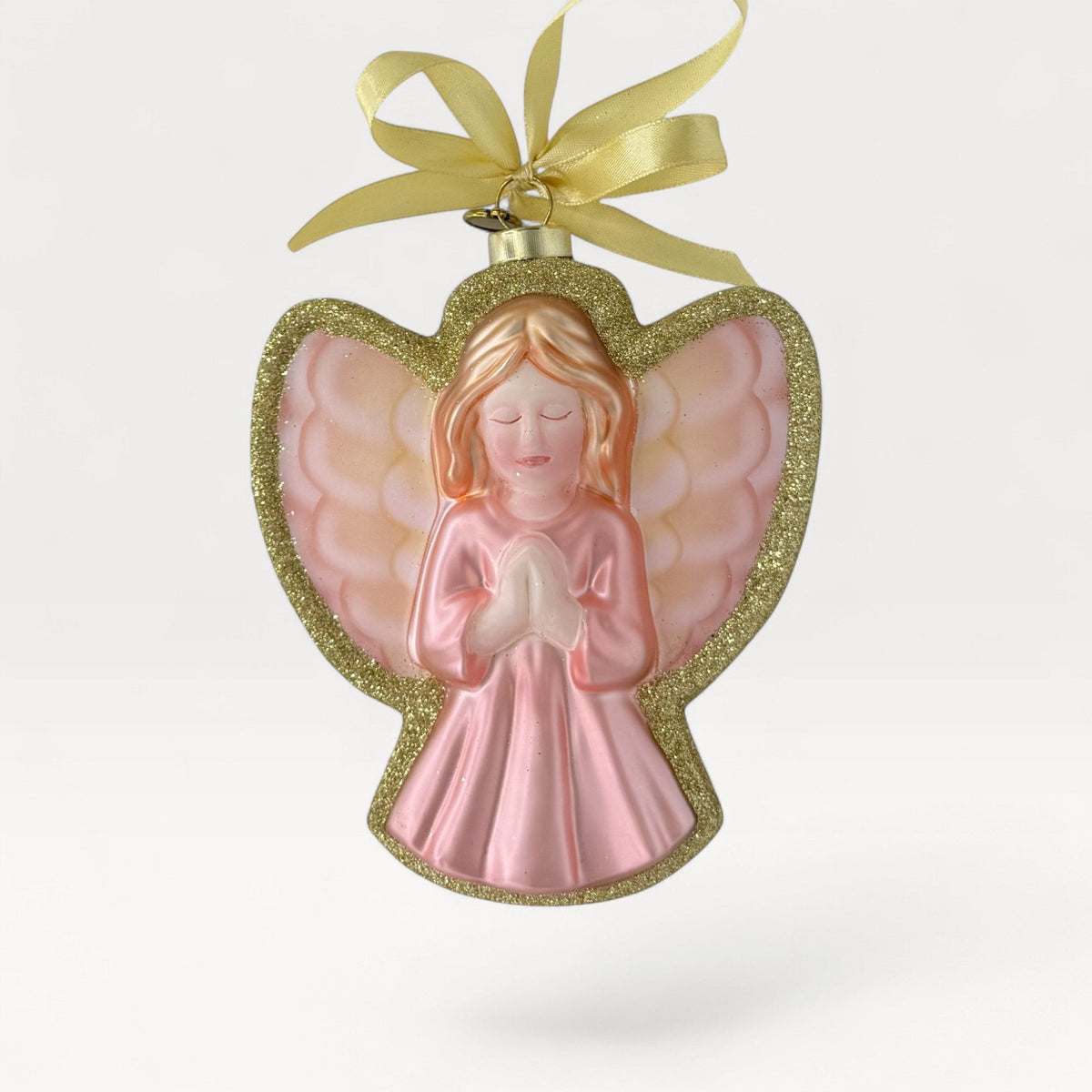 Praying Angel Blown Glass Christmas Ornament – 2026 First Edition