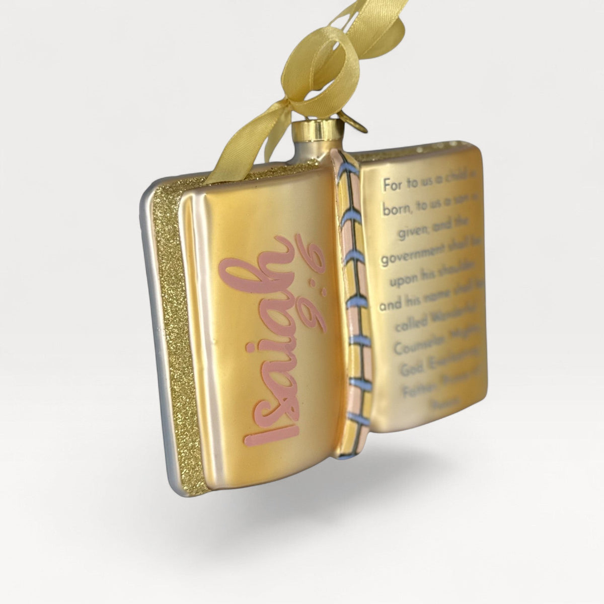 Isaiah 9:6 Bible Blown Glass Christmas Ornament – 2026 First Edition