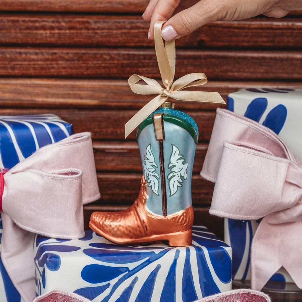 Snakeskin Boot 2025 Edition Texan Christmas Ornament