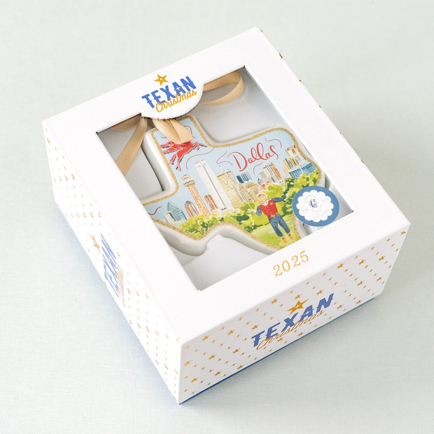Dallas Catherine Cartie City Capsule 2025 Texan Christmas Ornament
