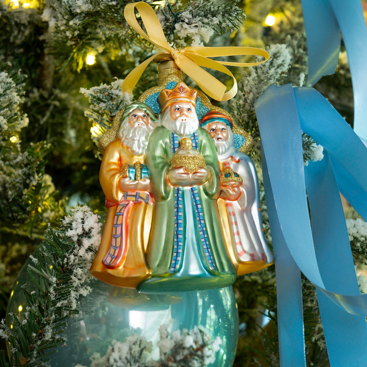 Three Wise Men Blown Glass Christmas Ornament – 2026 First Edition