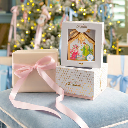 Nativity Blown Glass Christmas Ornament by Catherine Cartie – 2026