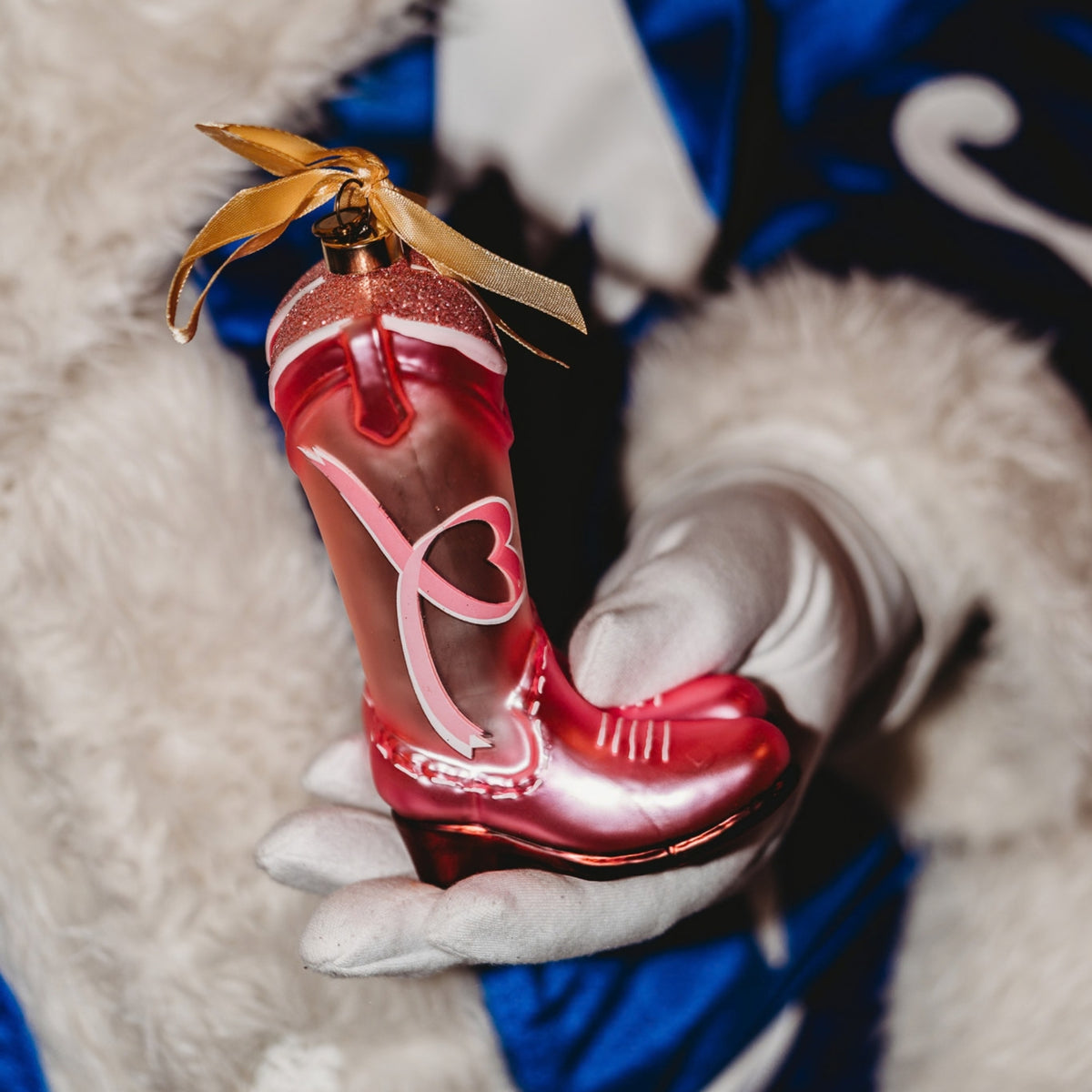 Give Breast Cancer the Boot Texan Christmas Ornament_ 2026 Edition