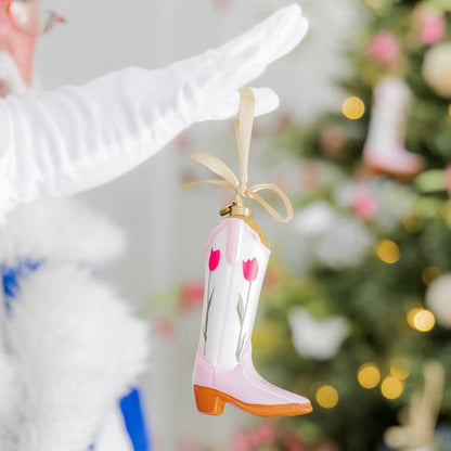 Texan Christmas x Petite Paloma Sadie Tulip Boot Ornament | 2025 Edition