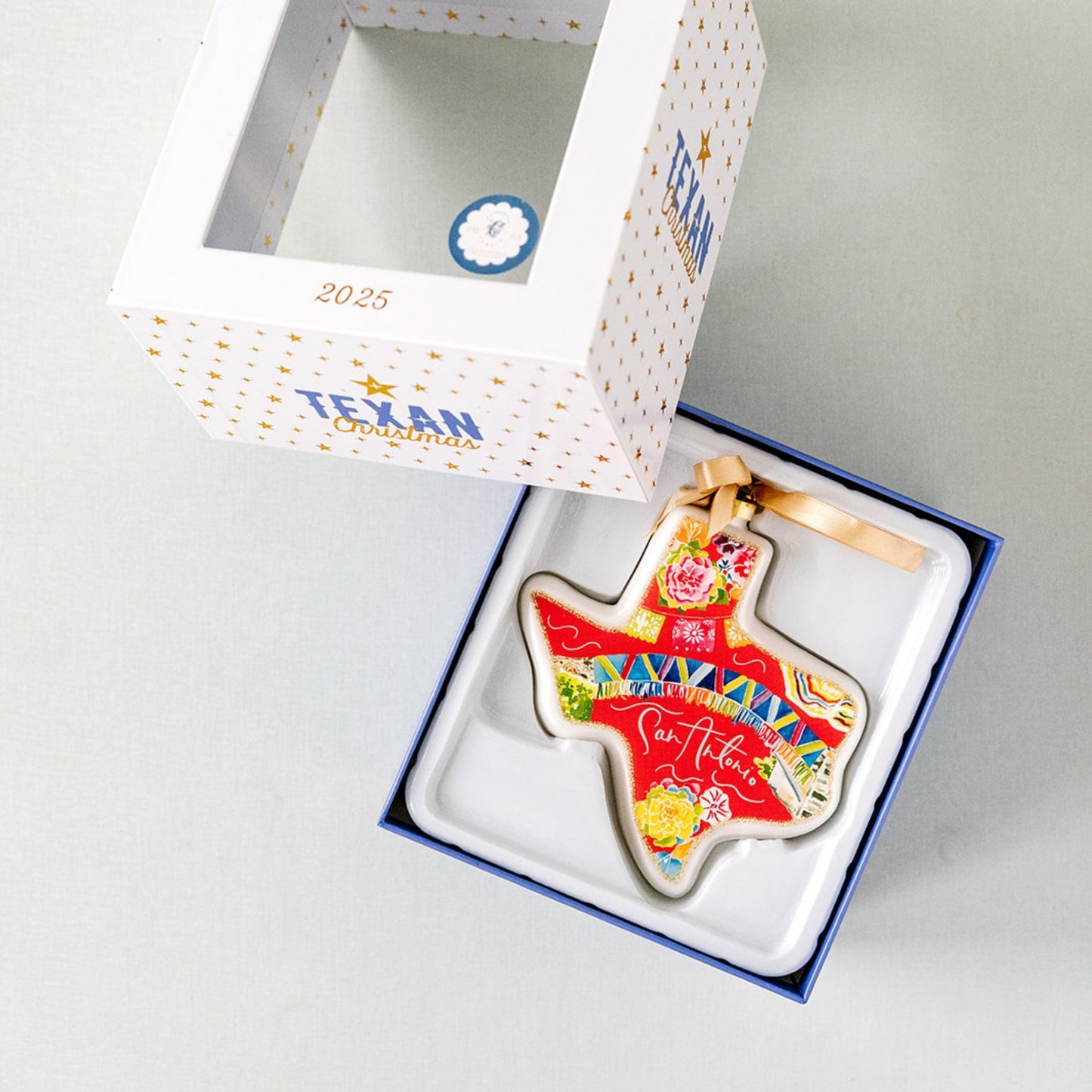 San Antonio Catherine Cartie City Capsule 2025 Texan Christmas Ornament