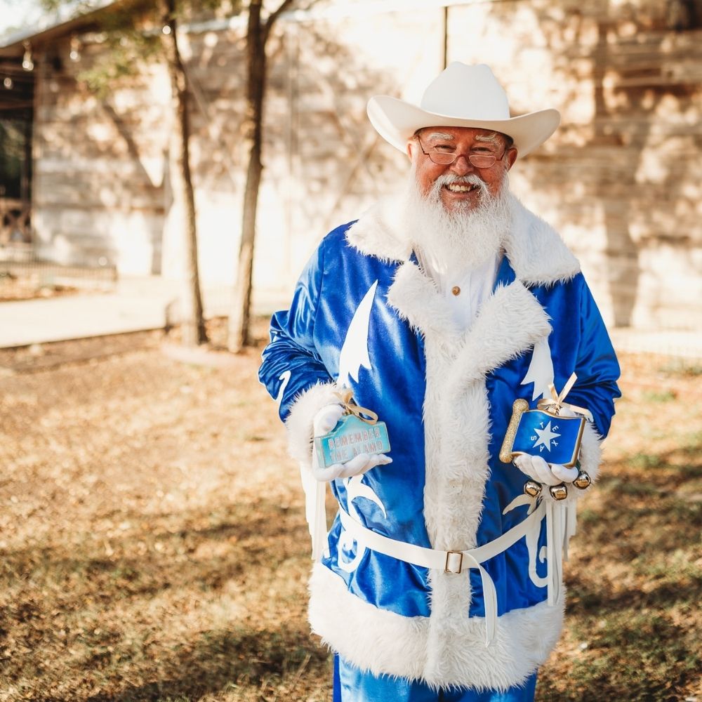 The Alamo 2025 Edition Texan Christmas Ornament