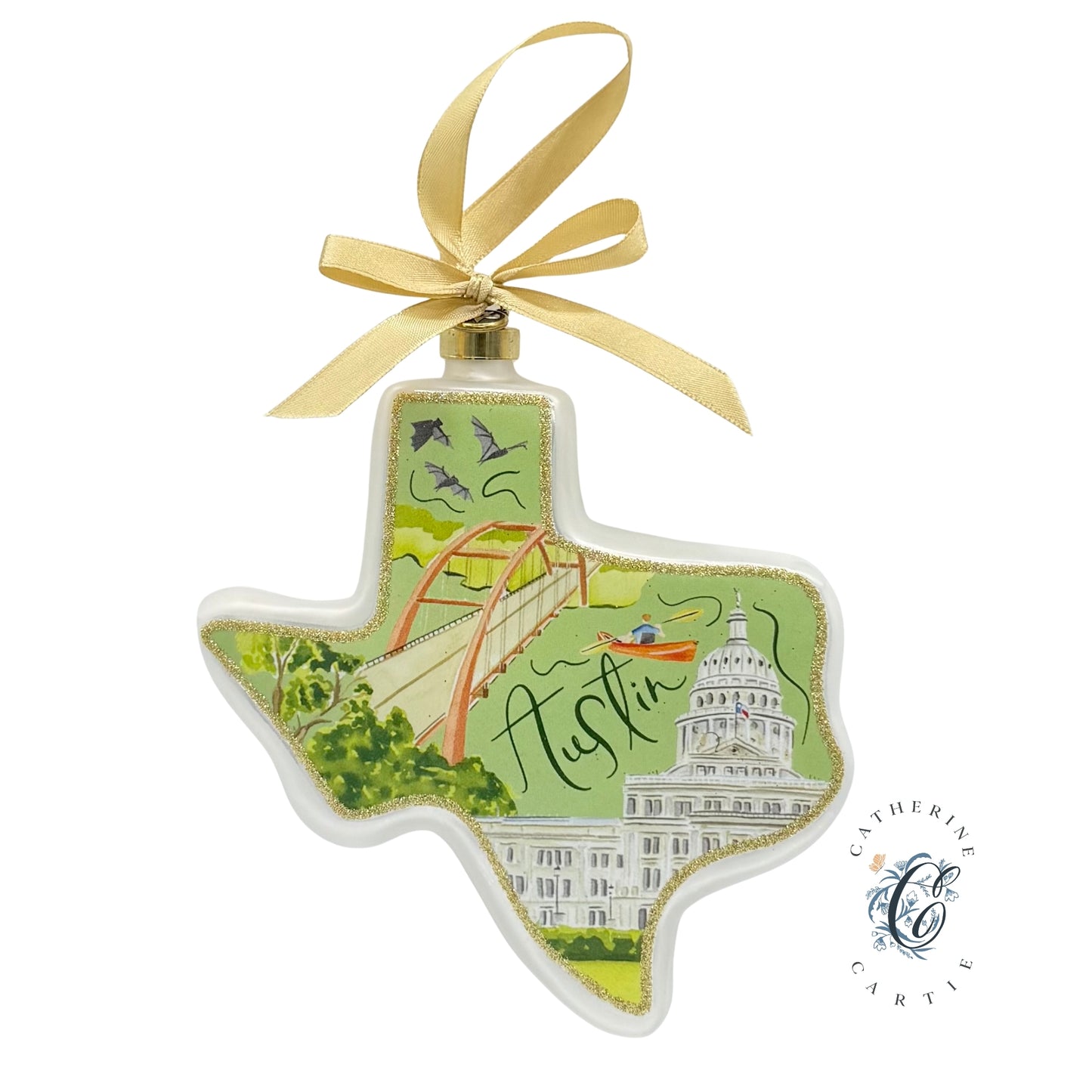 Austin Catherine Cartie City Capsule 2025 Texan Christmas Ornament