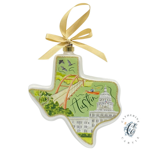 Austin Catherine Cartie City Capsule 2025 Texan Christmas Ornament