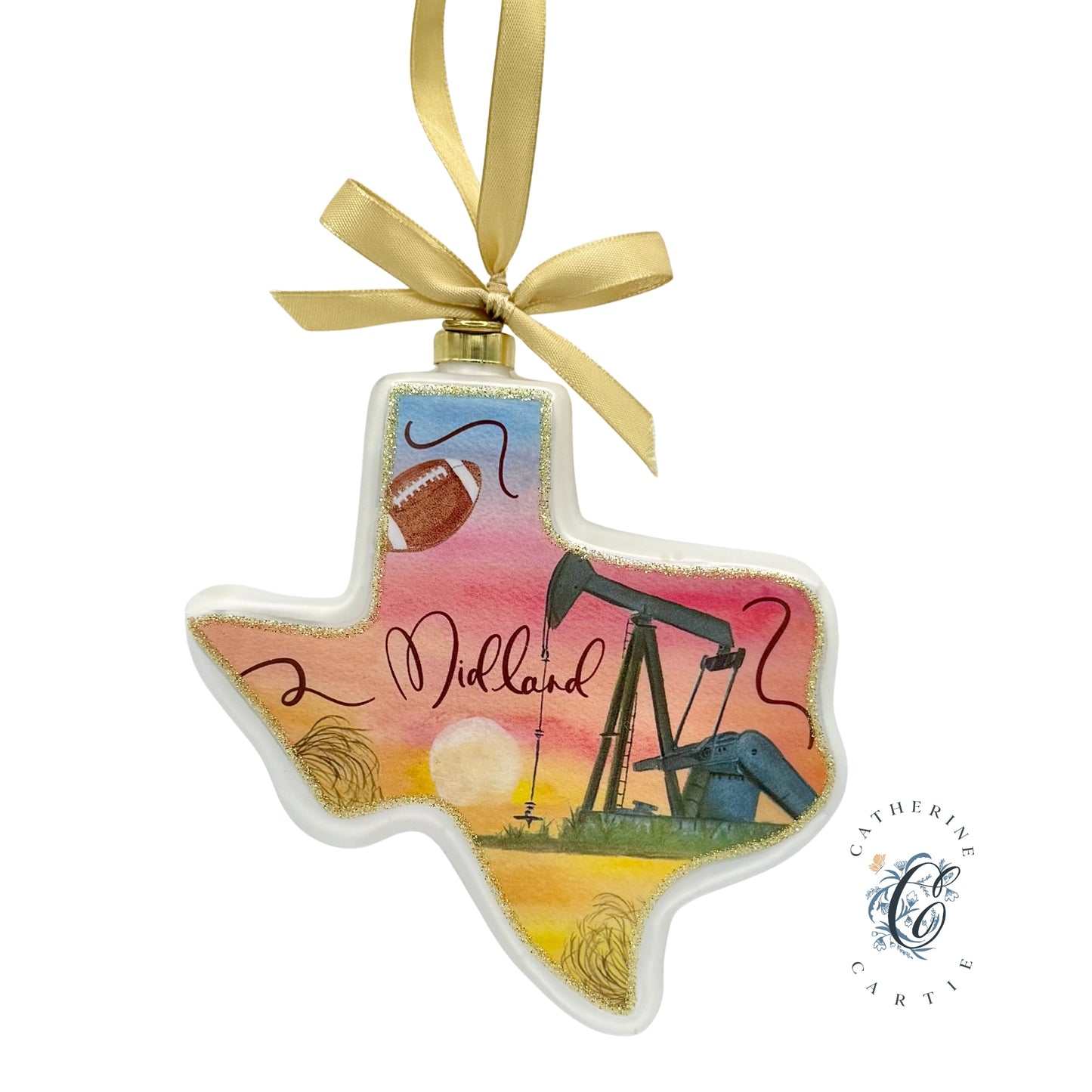 Midland Catherine Cartie City Capsule 2025 Texan Christmas Ornament