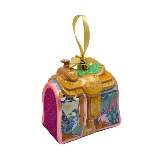 Texas Horse Saddle 2025 Texan Christmas Ornament