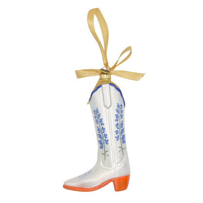 Texan Christmas x Petite Paloma Quinn Bluebonnet Boot Ornament | 2025 Edition