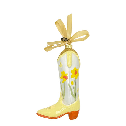 Texan Christmas x Petite Paloma Maes Daffodil Boot Ornament | 2025 Edition