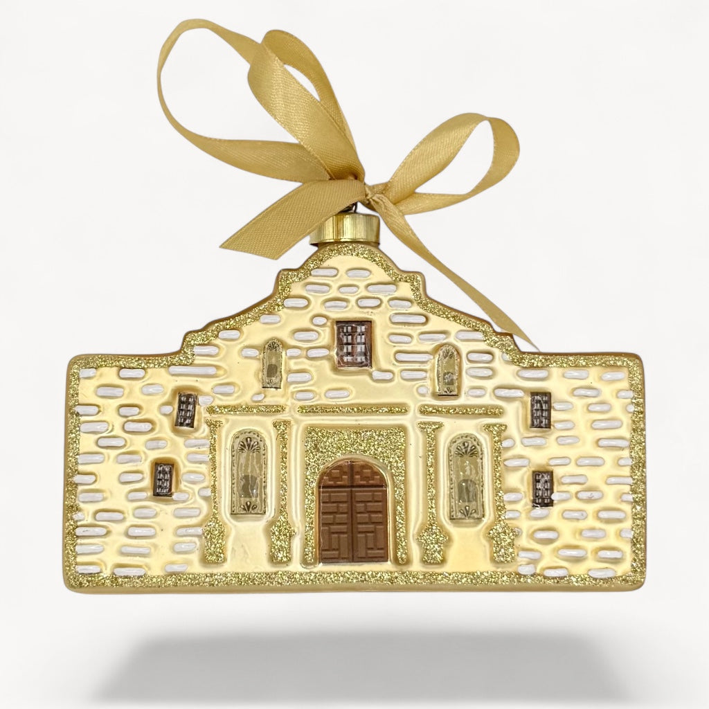 The Alamo Blown Glass Texas Christmas Ornament | Texan Christmas 2026 Edition