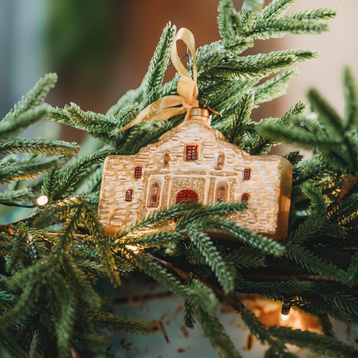 The Alamo Blown Glass Texas Christmas Ornament | Texan Christmas 2026 Edition