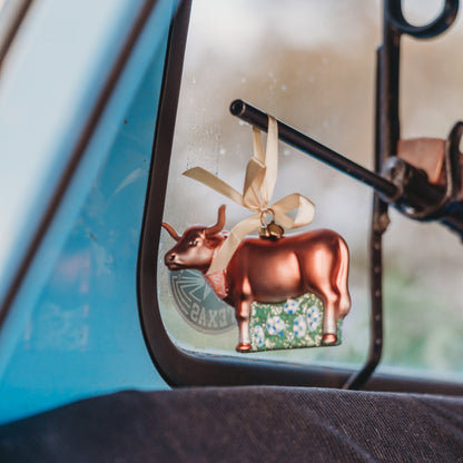 Texas Longhorn Blown Glass Christmas Ornament | Texan Christmas 2026 Edition