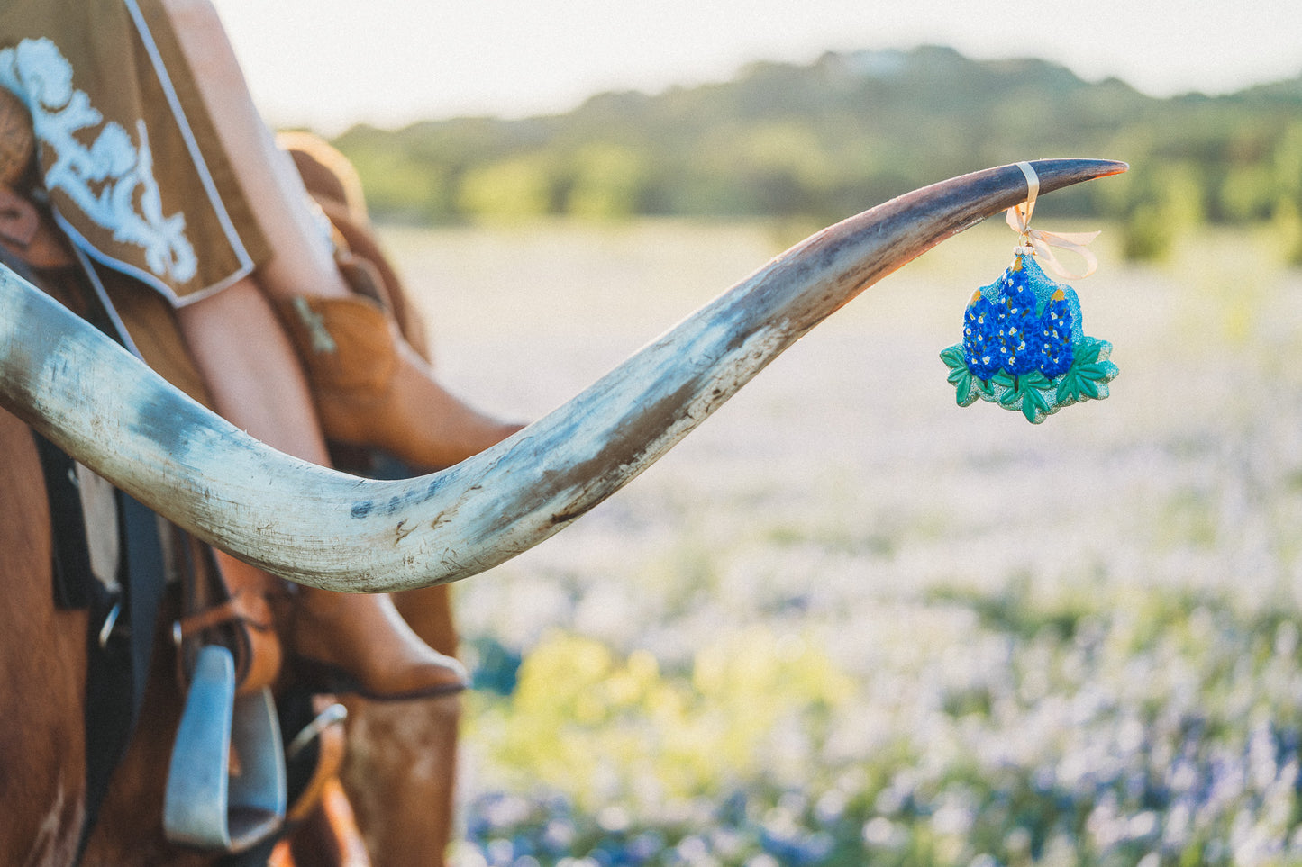 Texas Bluebonnet 2024 First Edition Texan Christmas Ornament