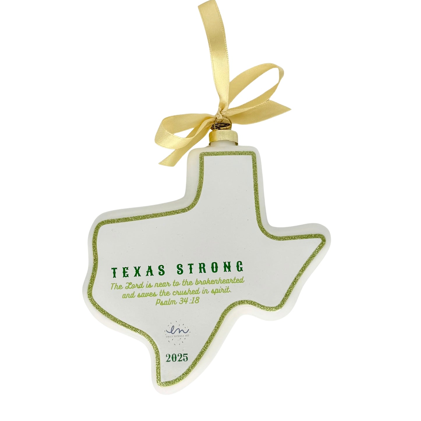 Texas Strong with Emily Nichols Commemorative Ornament Benefitting Heavens 27 Foundation